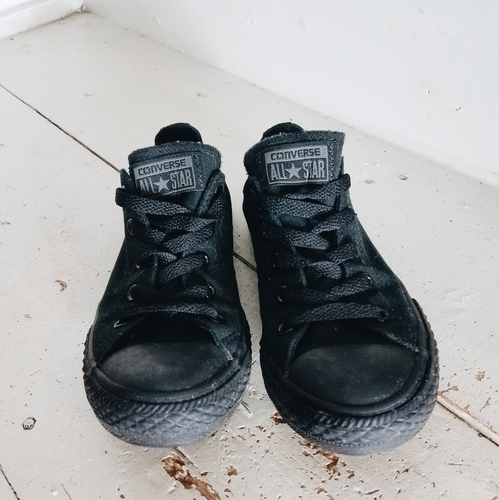 All Black Converse